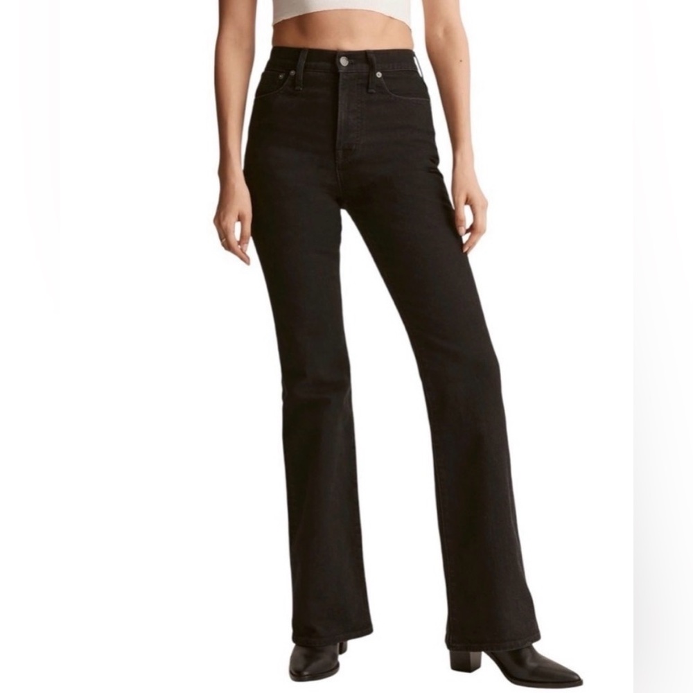 Madewell Black High-Rise Flare Jeans